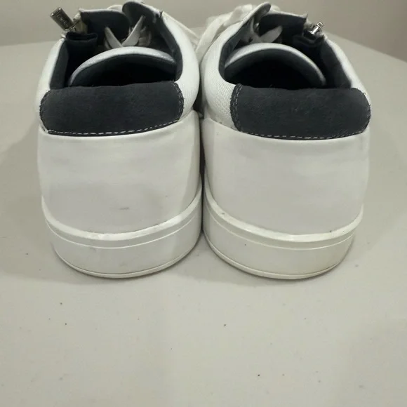 Calvin Klein Ibrahim Leather White Men Shoes Trainers Size 12 Casual - Picture 5 of 7